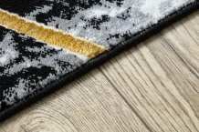 Kusový koberec Gloss 409A 82 3D cubes black/gold/grey