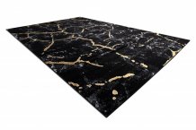 Kusový koberec Gloss 410A 86 3D mramor black/gold