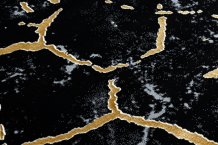 Kusový koberec Gloss 410A 86 3D mramor black/gold