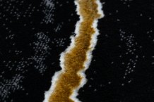 Kusový koberec Gloss 410A 86 3D mramor black/gold