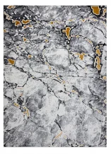 Kusový koberec Gloss 528A 58 3D mramor ivory/black