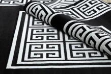 Kusový koberec Gloss 6776 85 greek black/ivory