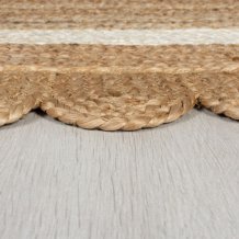 Kusový koberec Grace Jute Natural/White