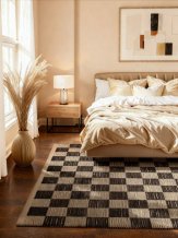 Kusový koberec Handloom 106333 Rex White Black