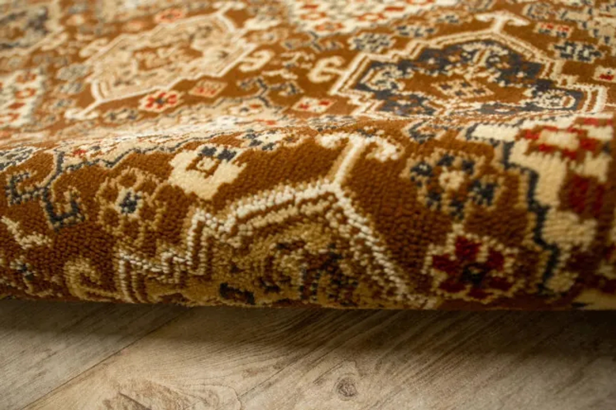 Kusový koberec Ines light brown