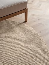 Kusový koberec Jaipur Ivory/White kruh