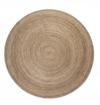 Kusový koberec Jute Braided 106006 Grey Brown kruh