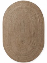 Kusový koberec Jute Braided 106006 Grey Brown ovál