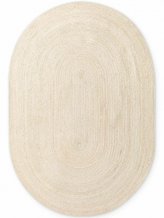 Kusový koberec Jute Braided 106007 Ivory ovál