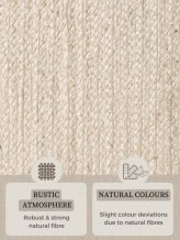 Kusový koberec Jute Braided 106007 Ivory ovál