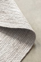 Kusový koberec Jute Braided 106321 White kruh
