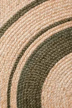 Kusový koberec Jute Braided 106330 Natural Green kruh