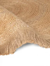 Kusový koberec Jute Braided 106332 Natural Gold kruh