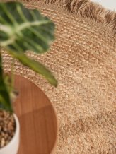 Kusový koberec Jute Braided 106332 Natural Gold kruh