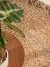 Kusový koberec Jute Braided 106332 Natural Gold kruh