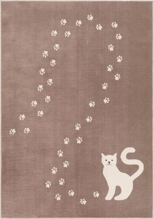 Kusový koberec Kotě béžový