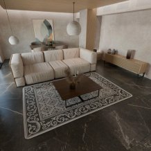 Kusový koberec Leona 19635-08 šedá