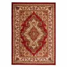Kusový koberec Medailon 6985 red cream