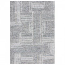 Kusový koberec Memphis Abstract Check Blue