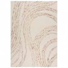 Kusový koberec Memphis Abstract Swirl Natural/Orange