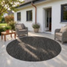 Kusový koberec Mira 1450 black kruh