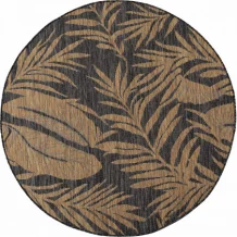 Kusový koberec Mira 1451 black kruh