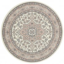 Kusový koberec Mirkan 104443 Cream/Rose kruh