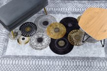 Kusový koberec Miro 51130.807 Circles grey