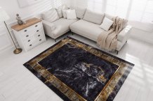 Kusový koberec Miro 51278.809 Marble black / gold