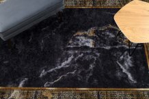 Kusový koberec Miro 51278.809 Marble black / gold