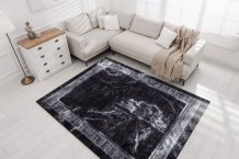 Kusový koberec Miro 51278.810 Marble black / white