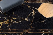 Kusový koberec Miro 51333.801 Marble black / gold