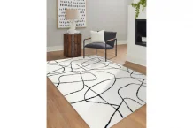 Kusový koberec Mode 8522 abstract cream/black