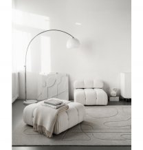 Kusový koberec Morphic light grey