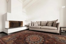 Kusový koberec Namak dark red