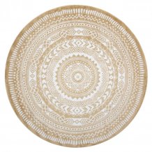 Kusový koberec Napkin gold kruh