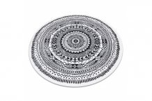 Kusový koberec Napkin grey kruh