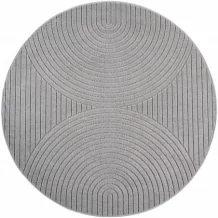 Kusový koberec Nova 1201 silver kruh