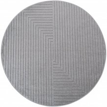Kusový koberec Nova 1202 silver kruh