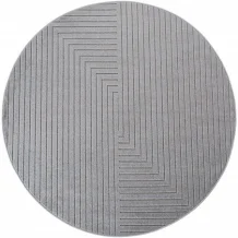 Kusový koberec Nova 1202 silver kruh