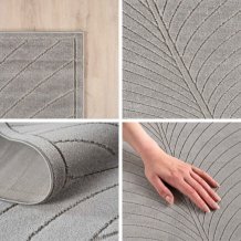 Kusový koberec Nova 1204 silver kruh