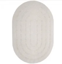 Kusový koberec Oblos ovál light grey