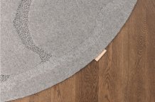 Kusový koberec Organica grey kruh