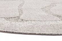 Kusový koberec Organica light grey kruh