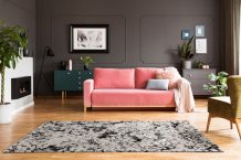 Kusový koberec Peonia šedý