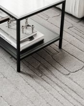 Kusový koberec Rifts V light grey