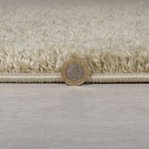 Kusový koberec Shaggy Teddy Natural čtverec