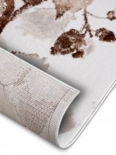 Kusový koberec Shine 105921 Floral White Brown