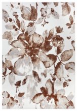 Kusový koberec Shine 105921 Floral White Brown