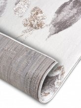 Kusový koberec Shine 105922 Floral White Grey Brown